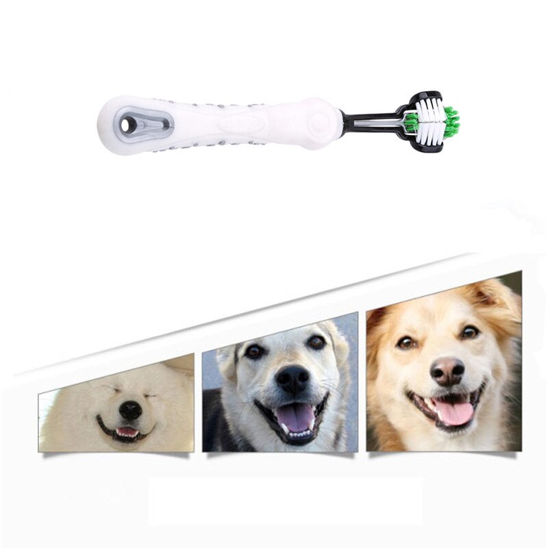 Three Sided Toothbrush for Pets