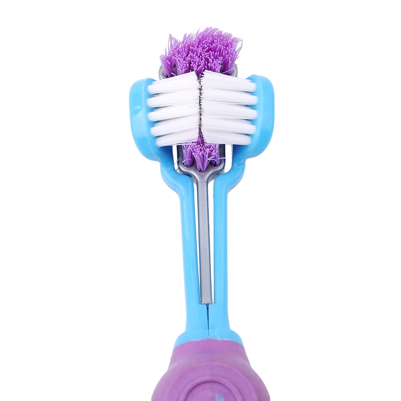 Three Sided Toothbrush for Pets