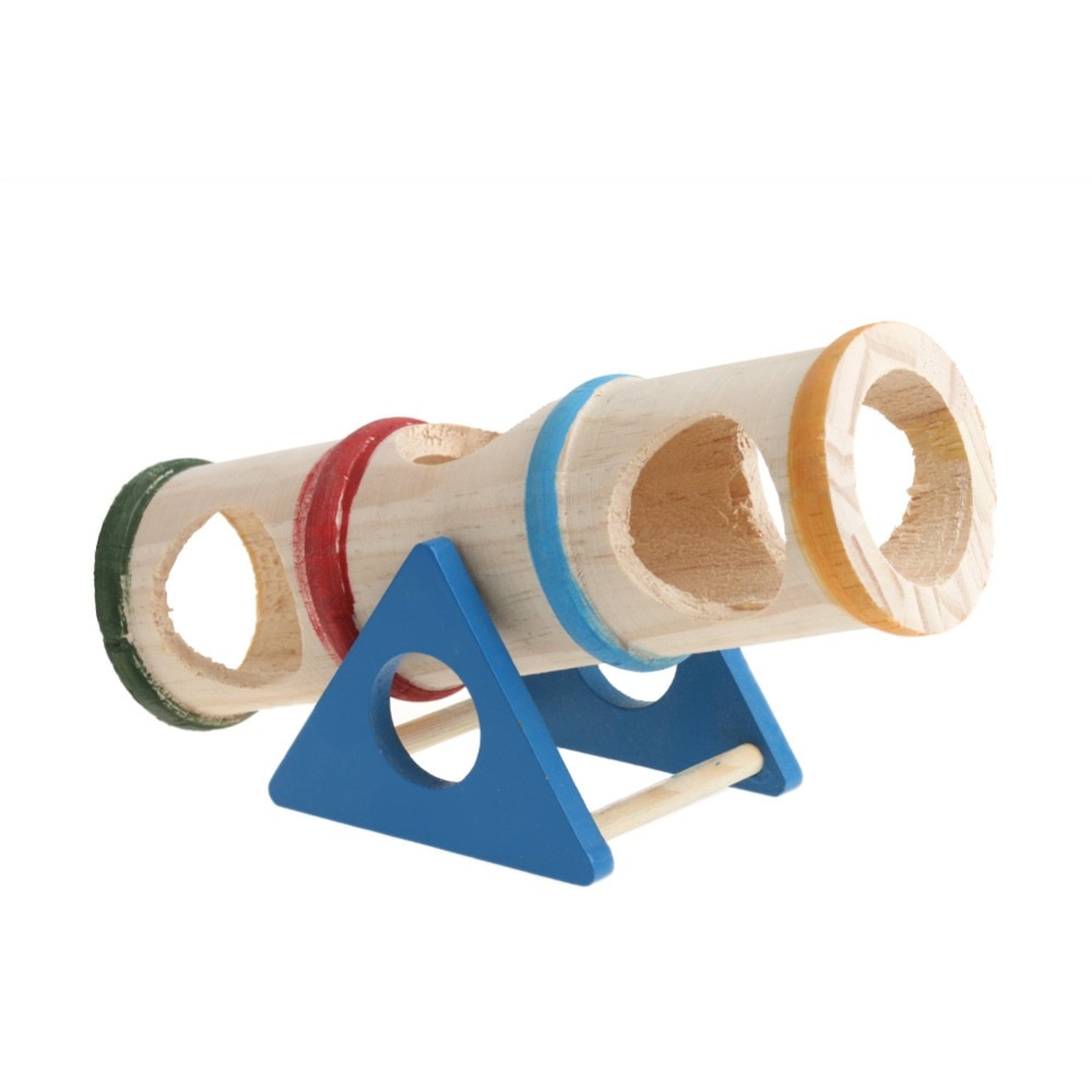 Wooden Seesaw Tube Toy for Small Pets