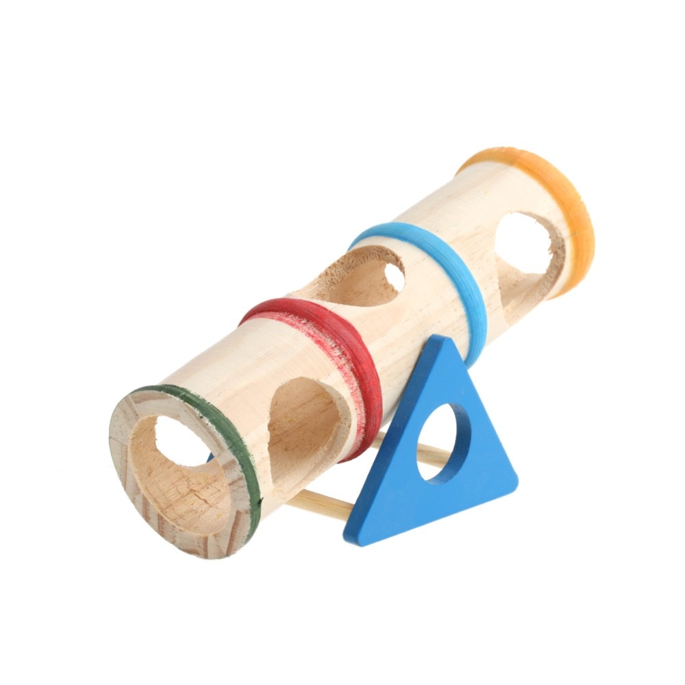 Wooden Seesaw Tube Toy for Small Pets