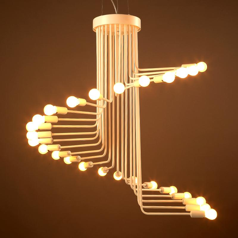 LED Spiral Staircase Chandelier Lamp - Sage Design Group - Annette Sage, CEO
