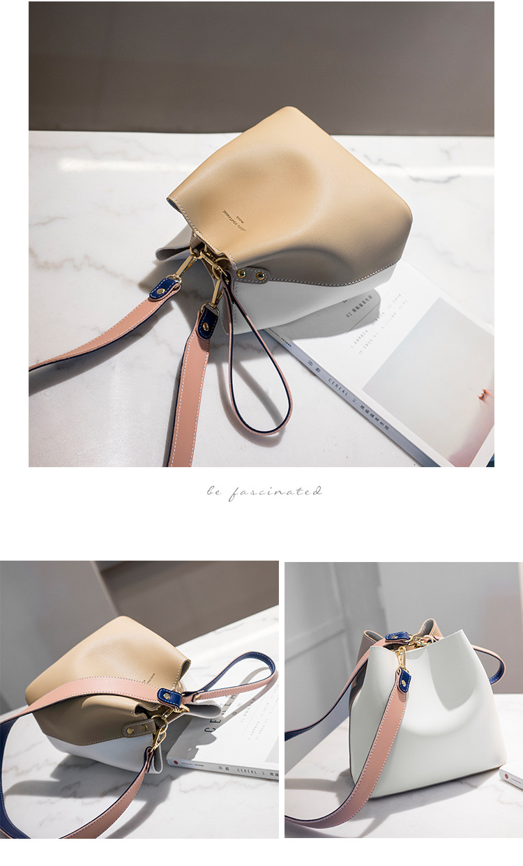 2019 New Designer Women Handbags PU Leather Bucket Shoulder Bags Female Fashion Larger Capacity Crossbody Messenger Bags Girls