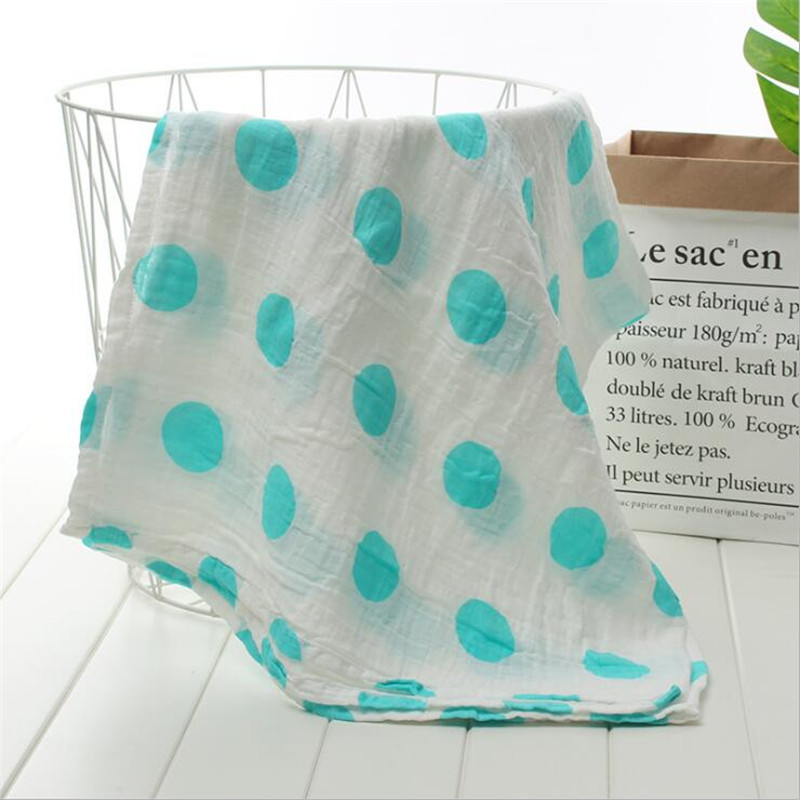 Geometric Floral Printed Muslin Swaddle Blanket