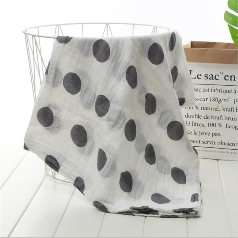 Geometric Floral Printed Muslin Swaddle Blanket