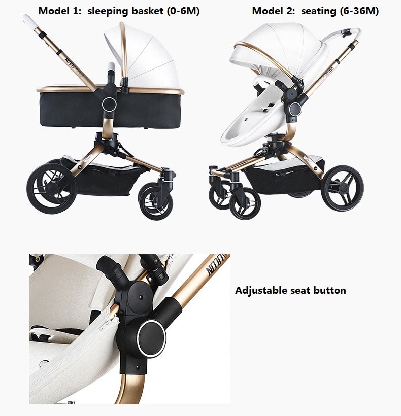 3 in 1 Oxford Baby Stroller