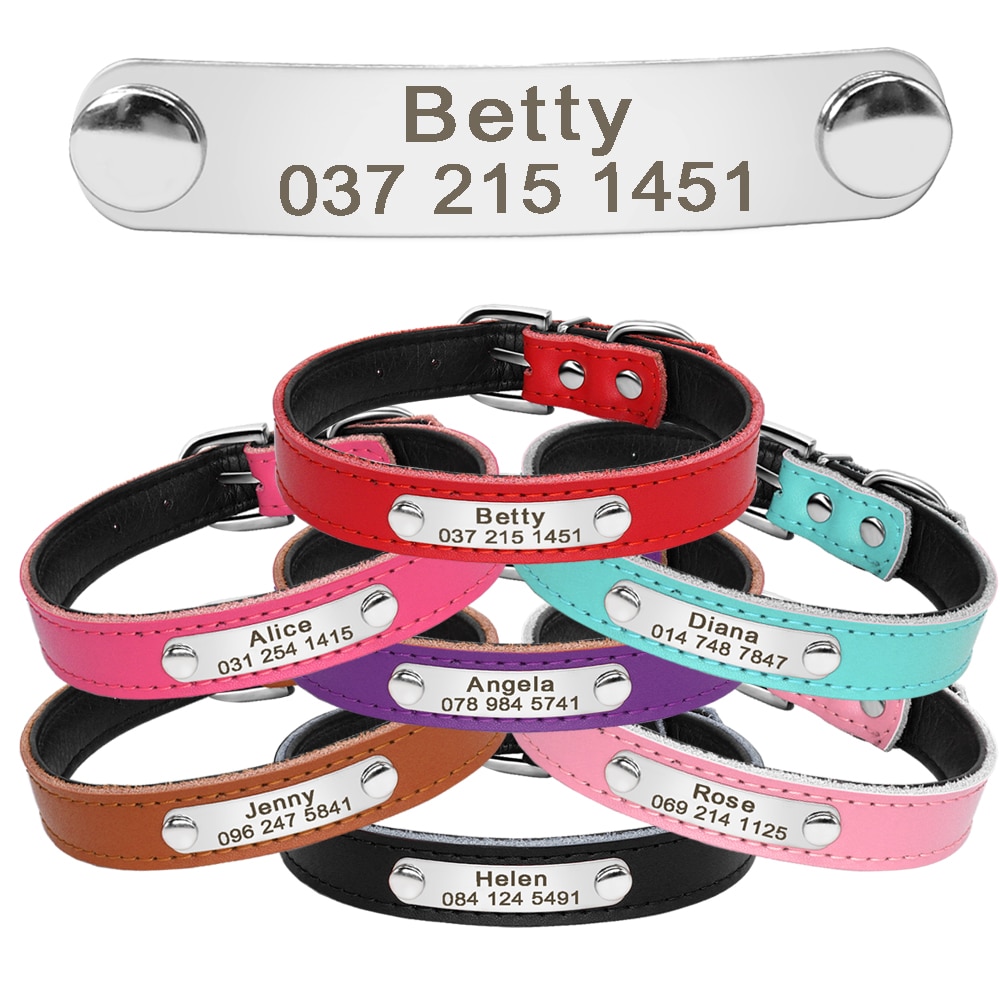 Pet Personalized Leather Collar