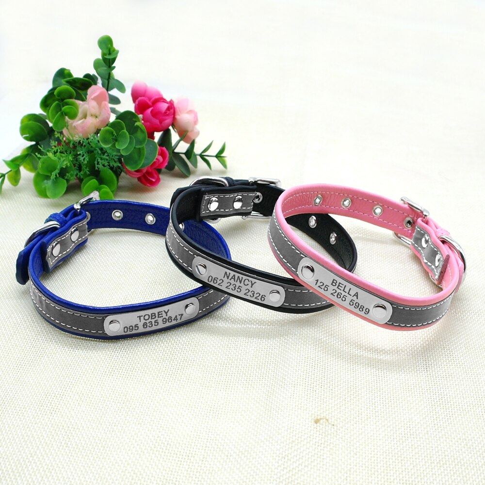 Pet Personalized Leather Collar