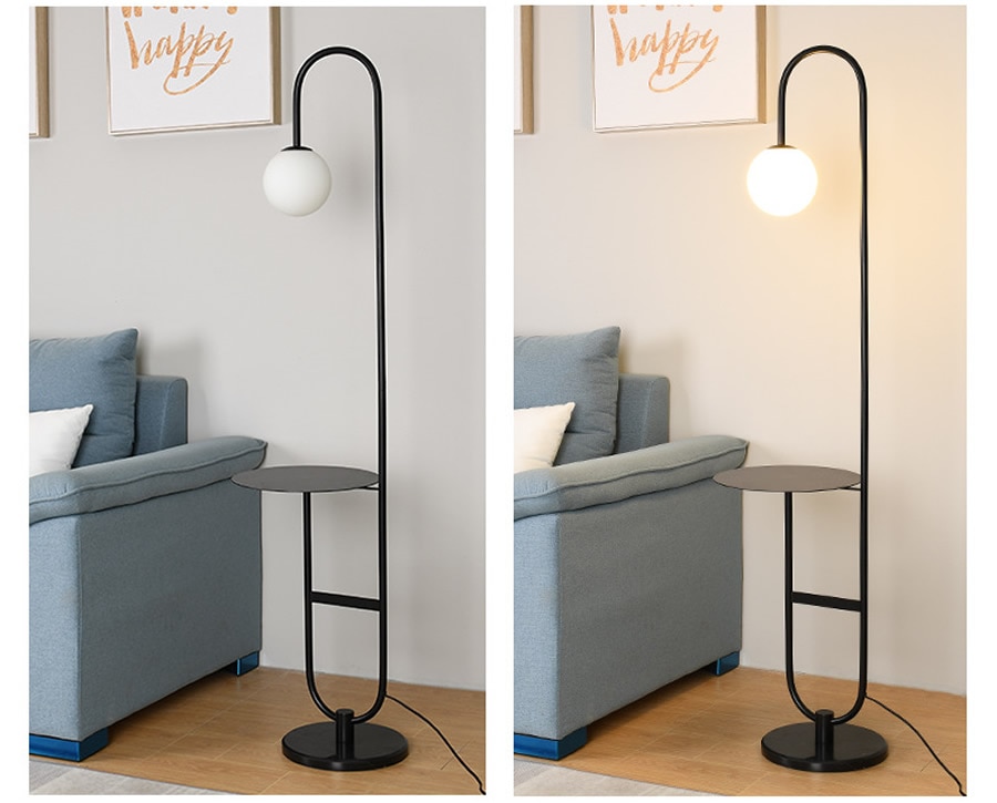 Modern Floor Lamp with Round Table - Sage Design Group - Annette Sage, CEO