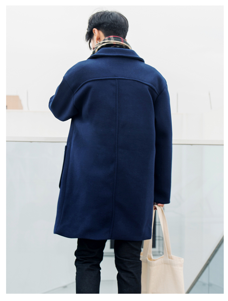 Men's Classic Duffle Coat with Horn Buttons