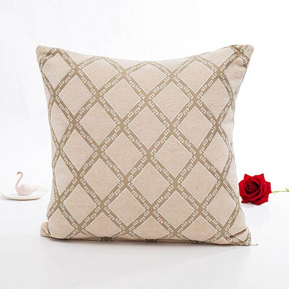 Housse de Coussin Jacquard Vintage