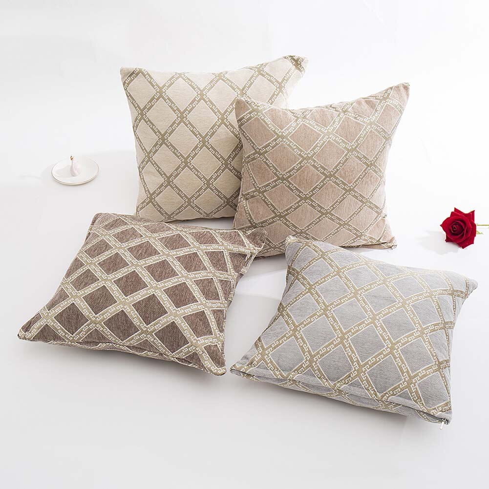 Housse de Coussin Jacquard Vintage Housse de Coussin Jacquard Vintage