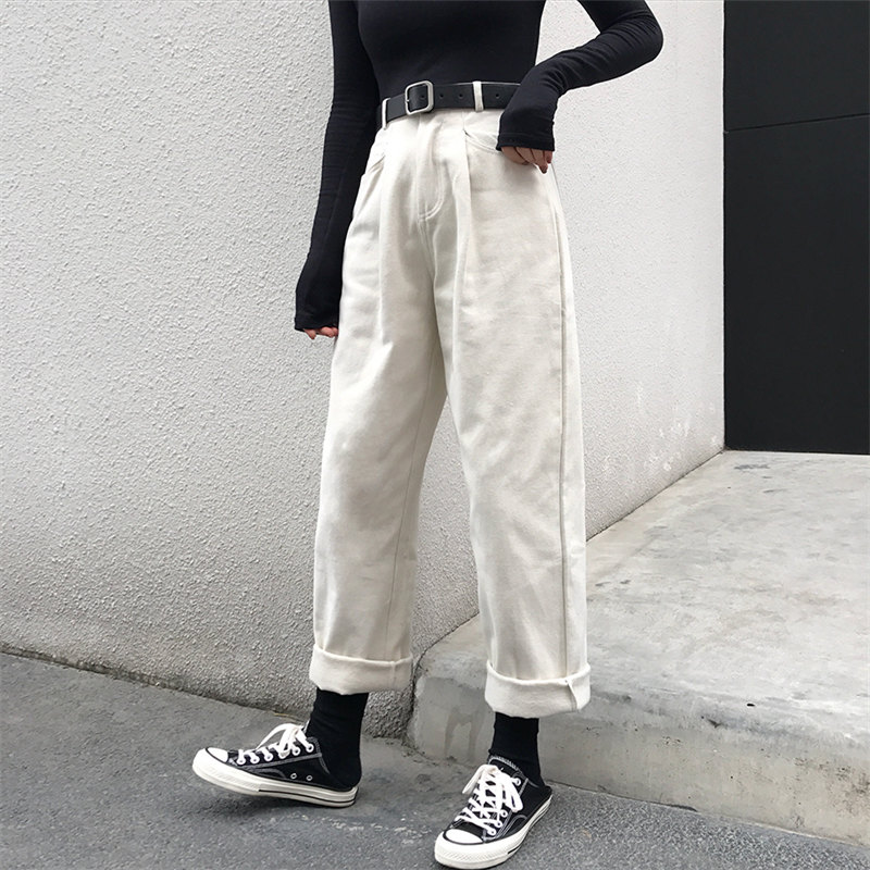 Women's Loose High Waisted Thin Pants