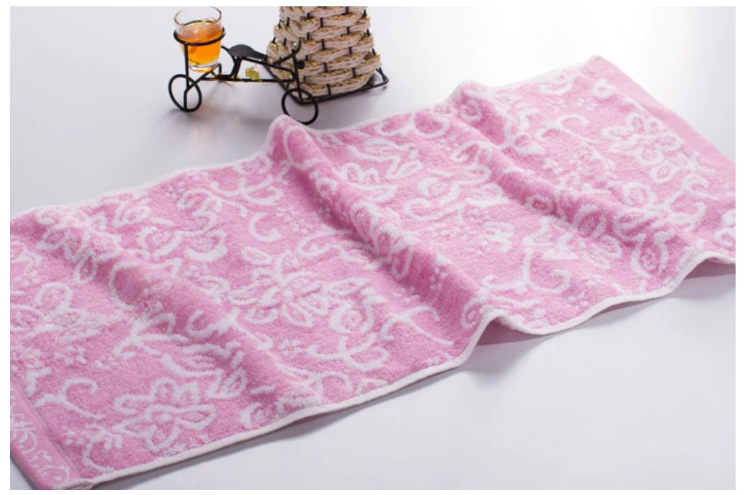 Floral Print Face Towel