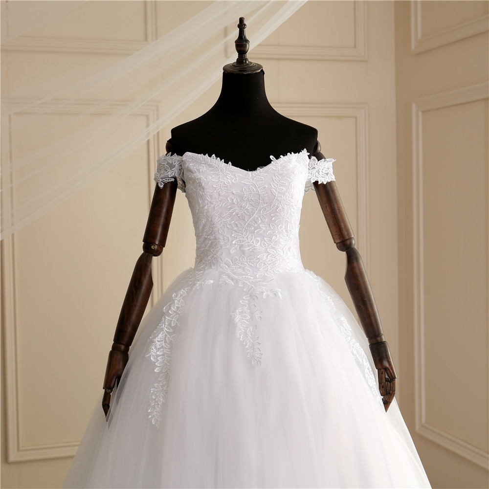 Luxury Off Shoulder Wedding Dress for Women