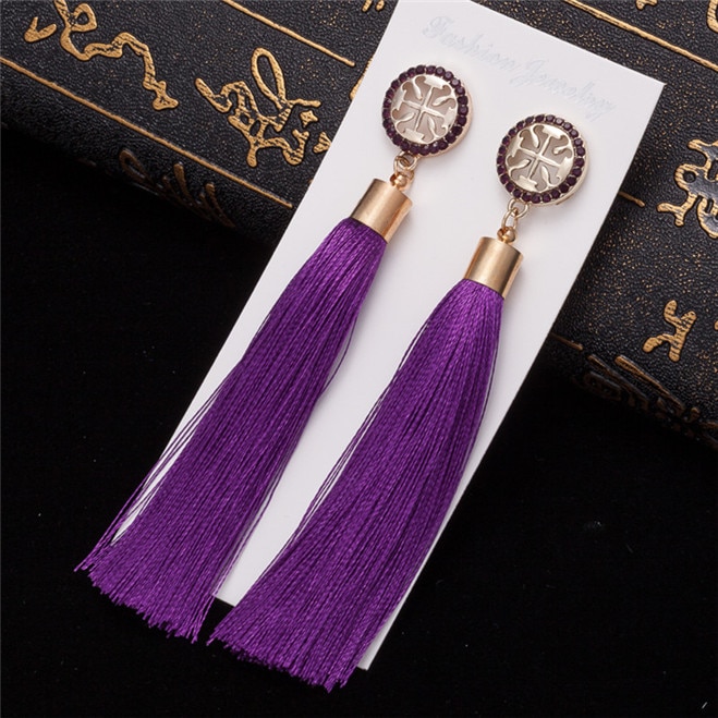 Bohemian Women's Crystal Tassel Earrings Bohemian Women's Crystal Tassel Earrings
