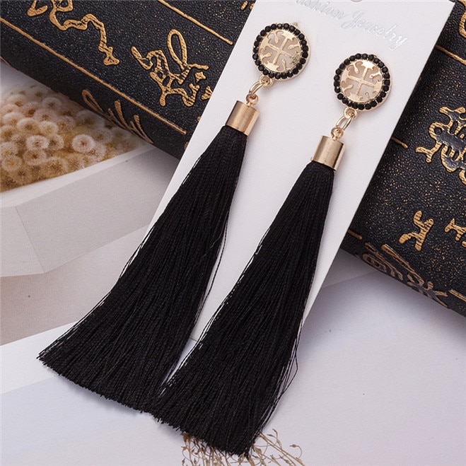 Bohemian Women's Crystal Tassel Earrings Bohemian Women's Crystal Tassel Earrings