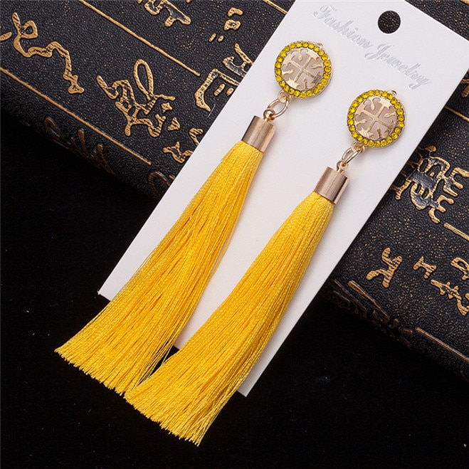 Bohemian Women's Crystal Tassel Earrings Bohemian Women's Crystal Tassel Earrings
