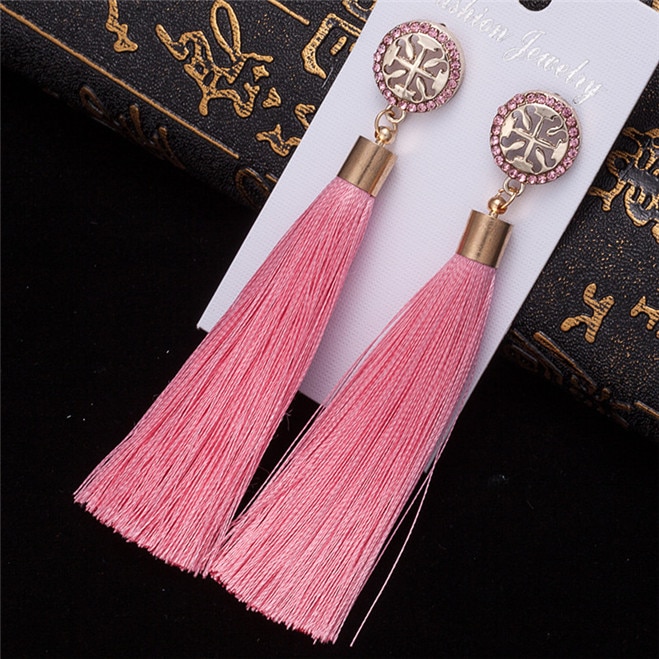 Bohemian Women's Crystal Tassel Earrings Bohemian Women's Crystal Tassel Earrings