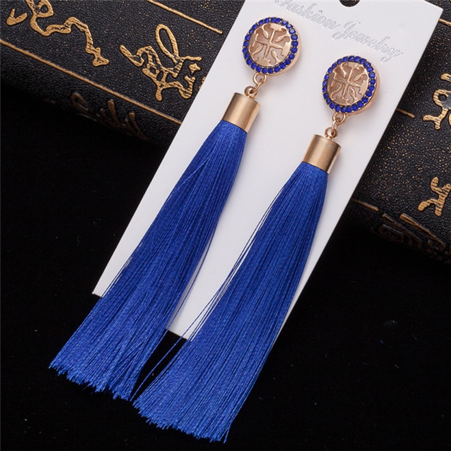 Bohemian Women's Crystal Tassel Earrings Bohemian Women's Crystal Tassel Earrings