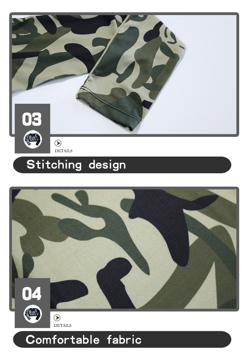 Women's Camouflage Pattern Sports Top and Leggings