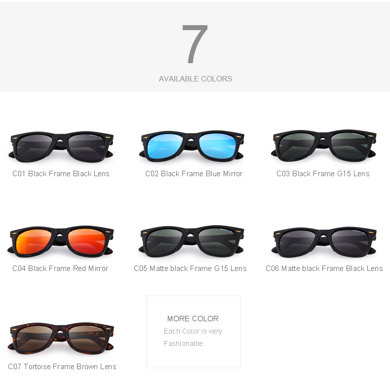 Unisex Classic Retro Polarized Sunglasses