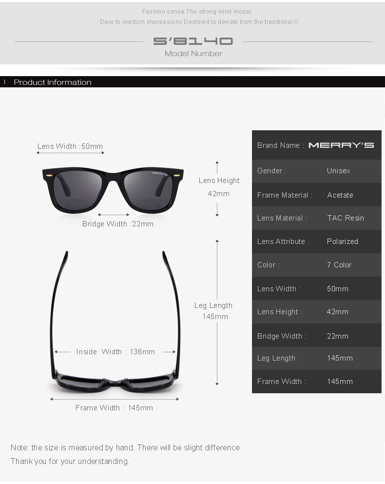 Unisex Classic Retro Polarized Sunglasses
