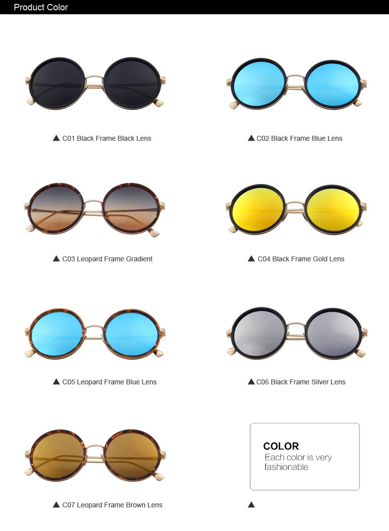 Women's Round Sunglasses
