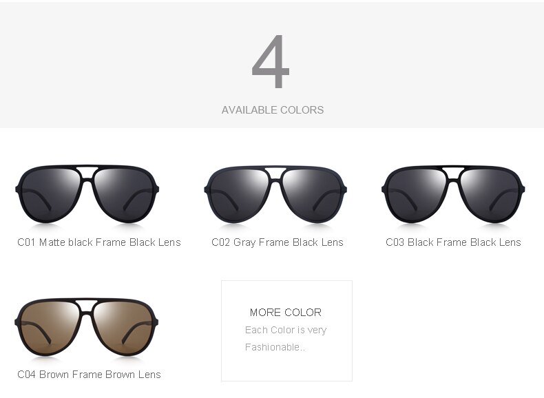 Classic Aviator Polarized Sunglasses