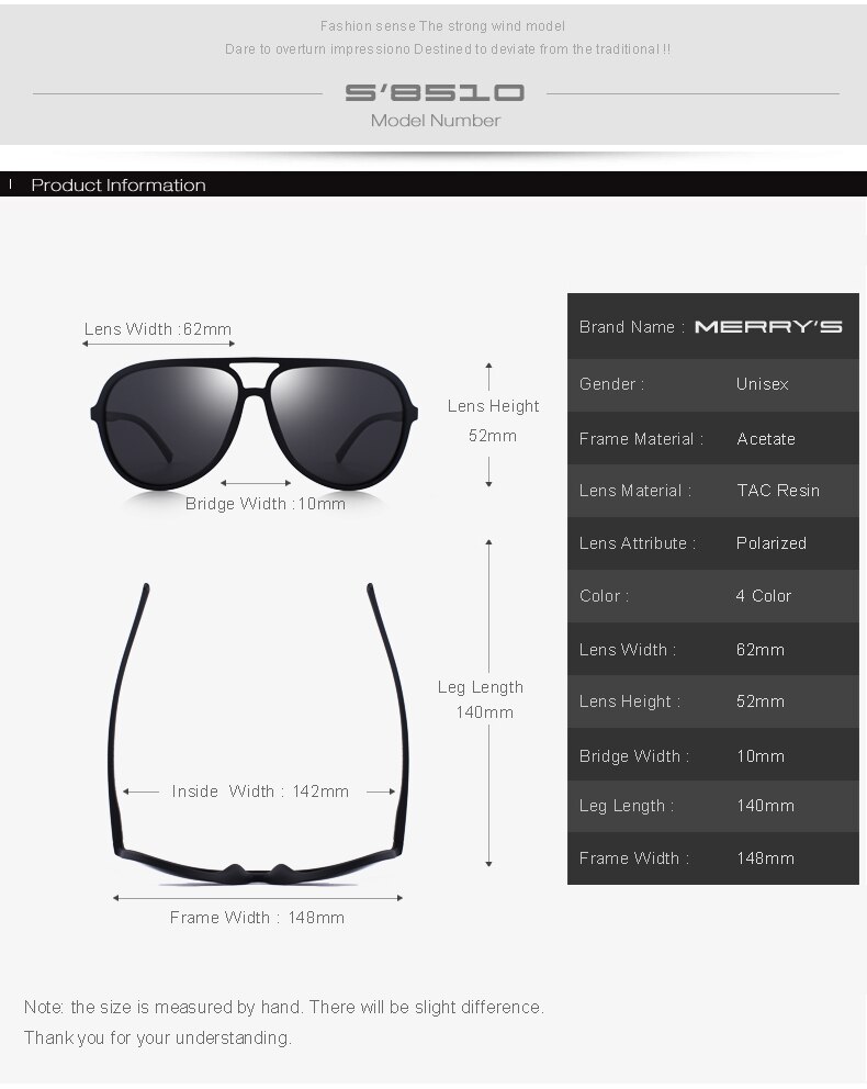 Classic Aviator Polarized Sunglasses