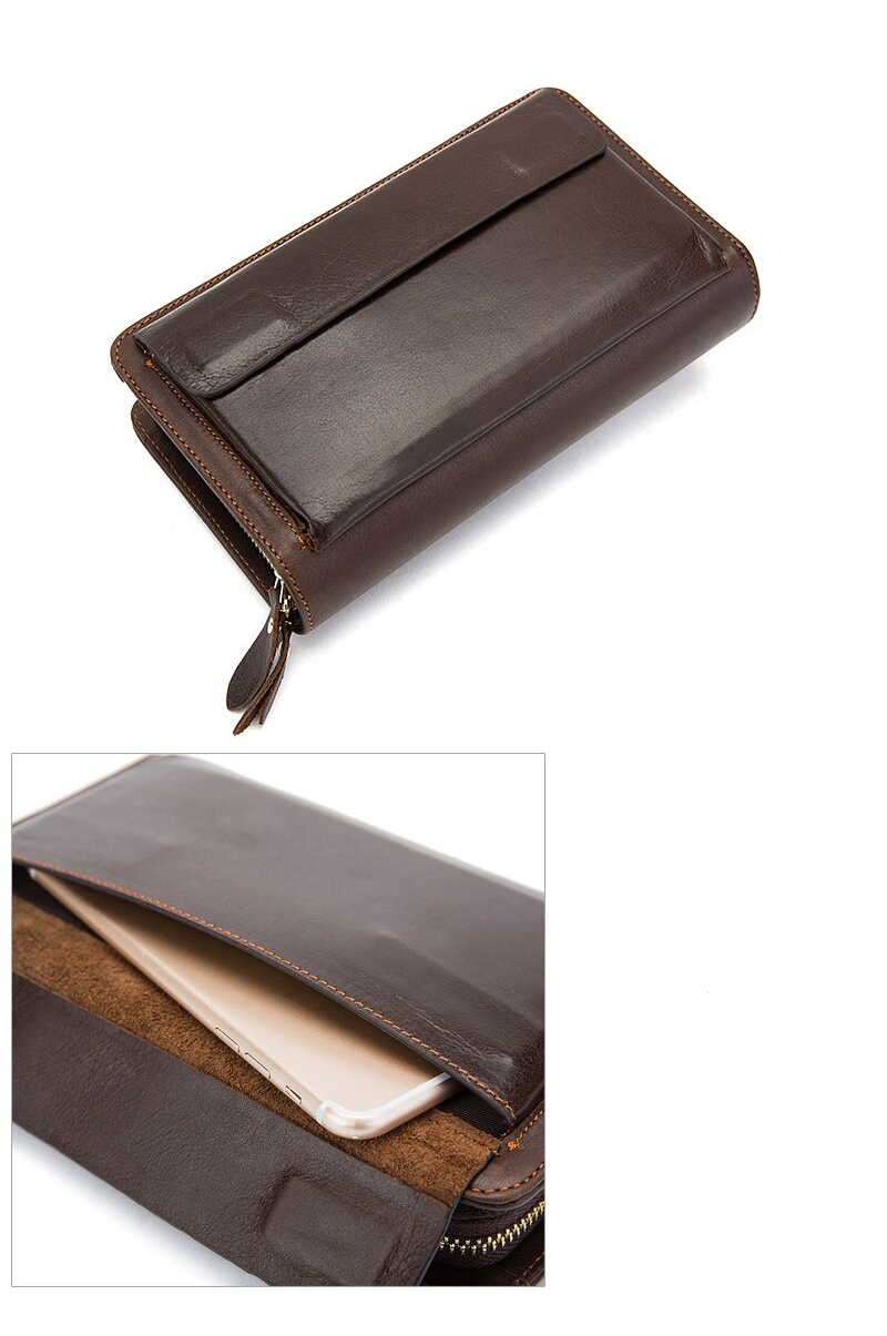 Men's Long Leather Wallet