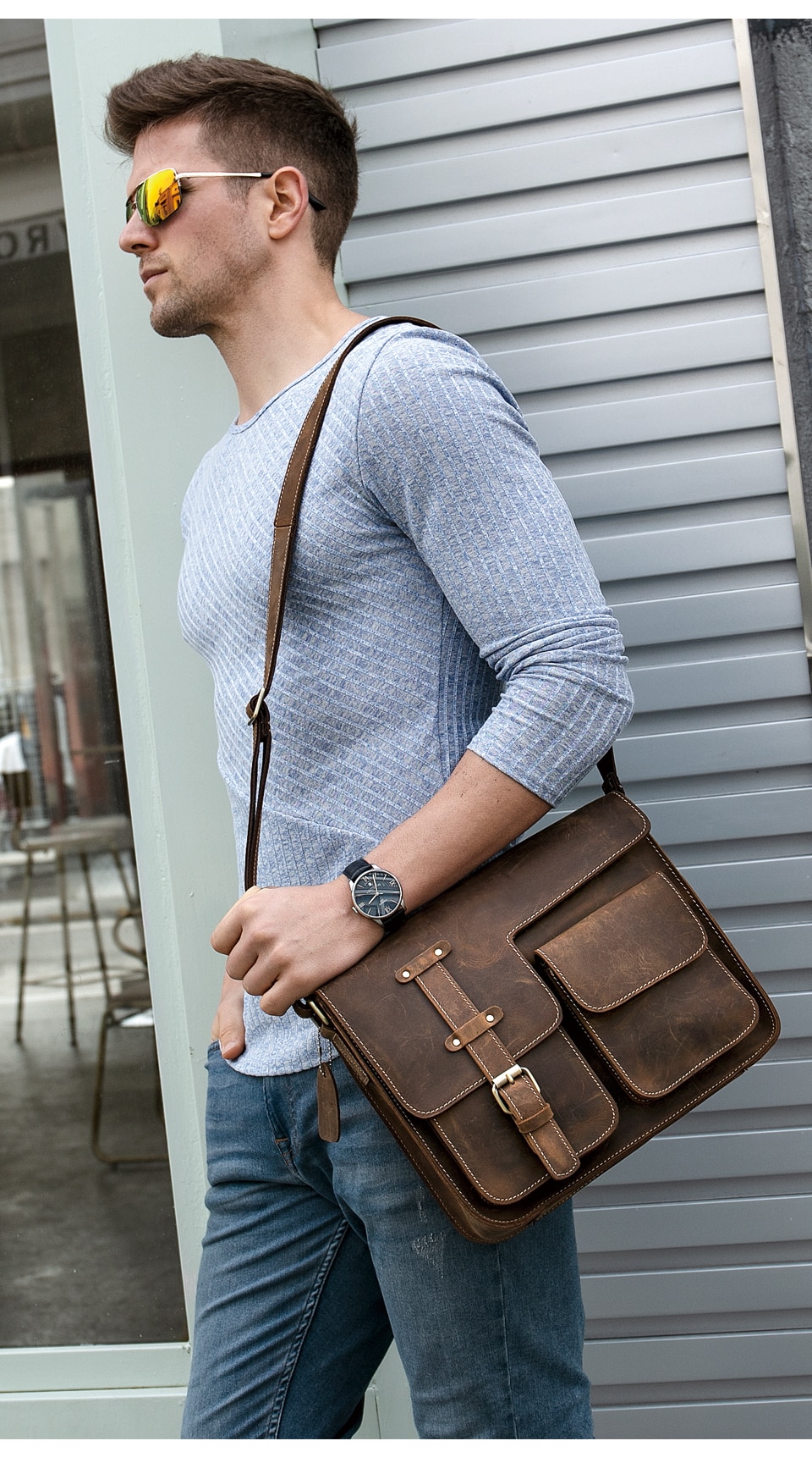 Men's Vintage Leather Bag