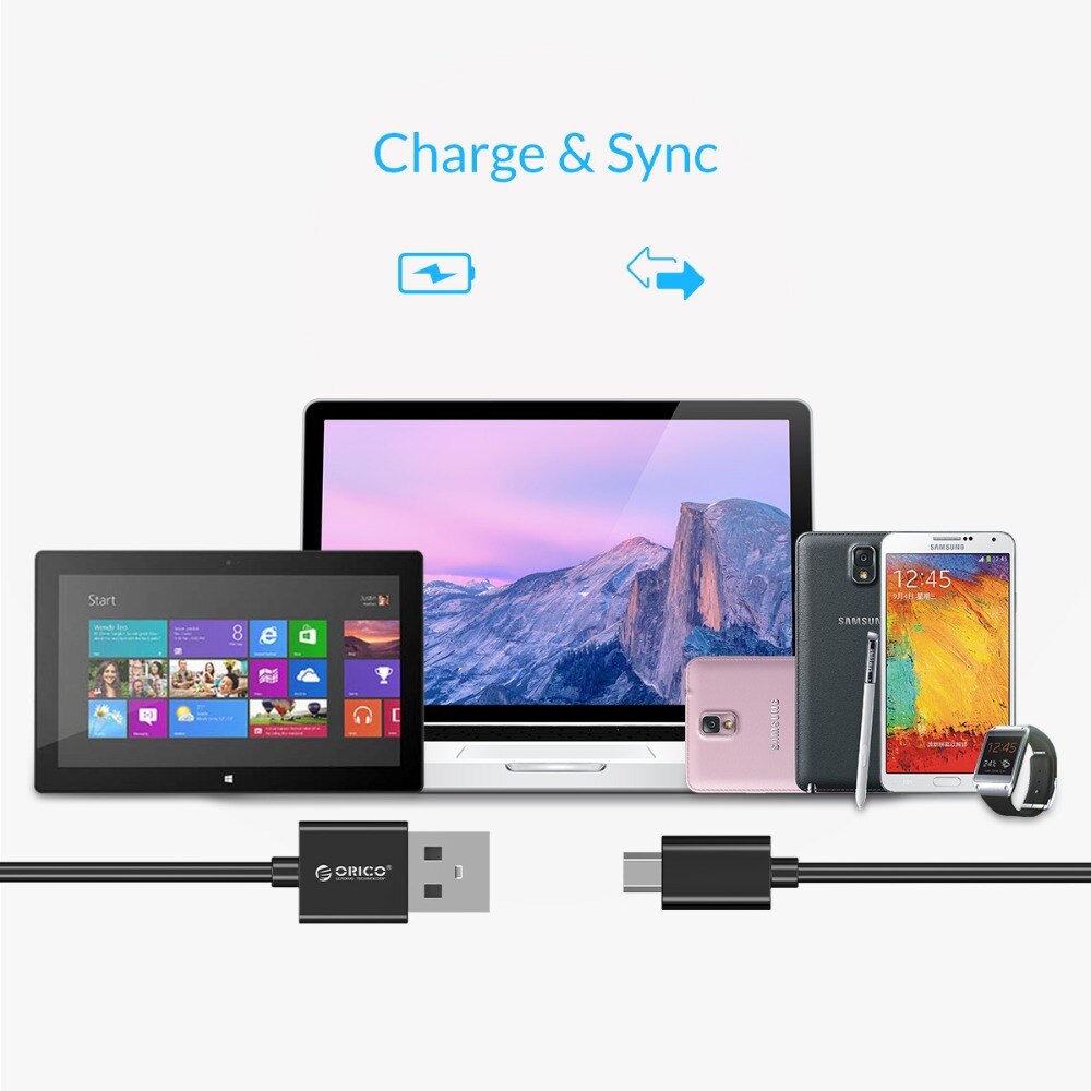 Micro USB 2.0 Charging Cable 5 pcs Set