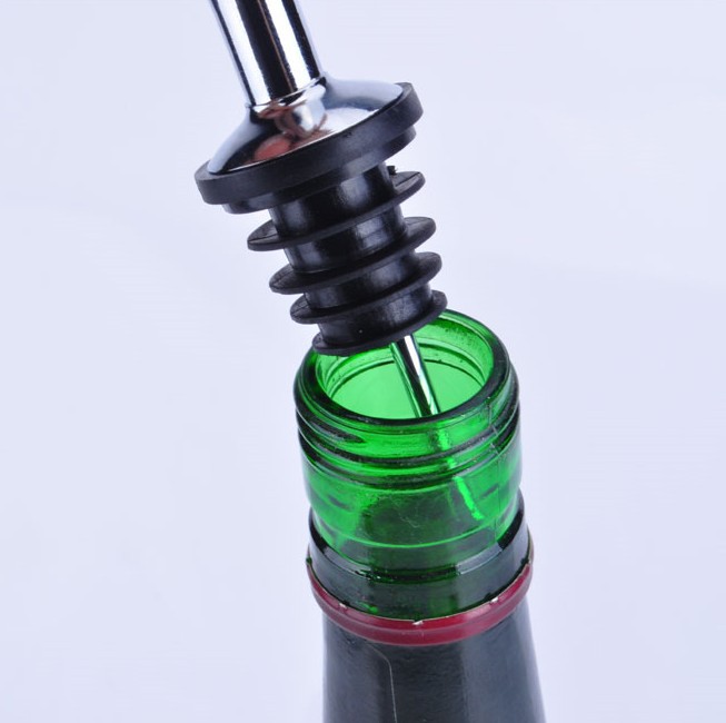 Black Stainless Steel Wine Bottle Pourer