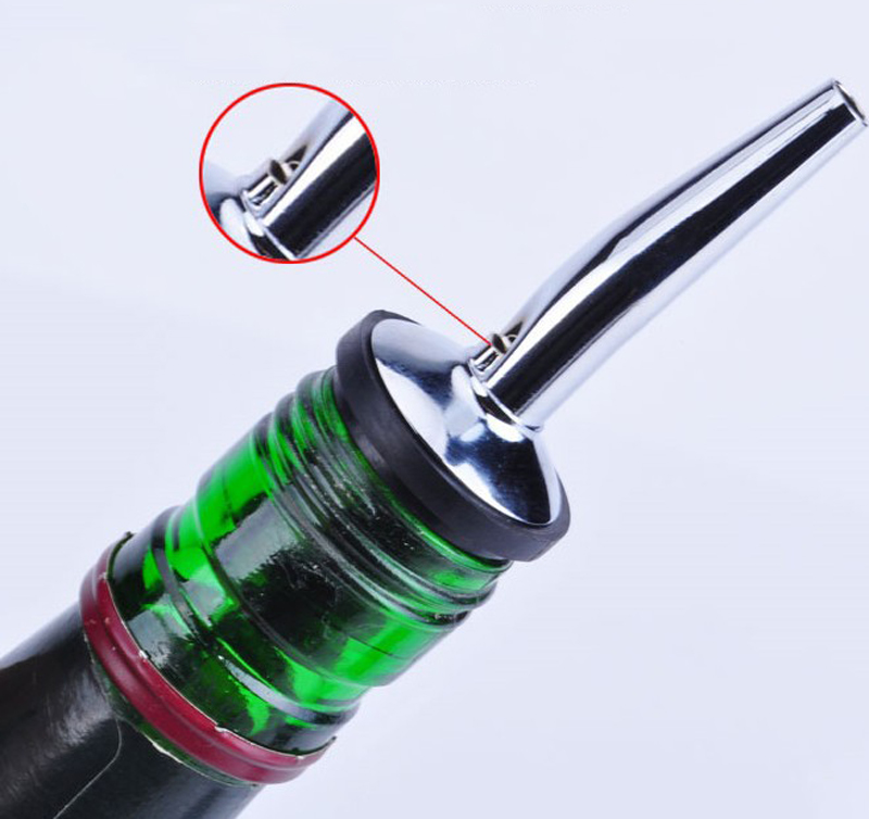 Black Stainless Steel Wine Bottle Pourer