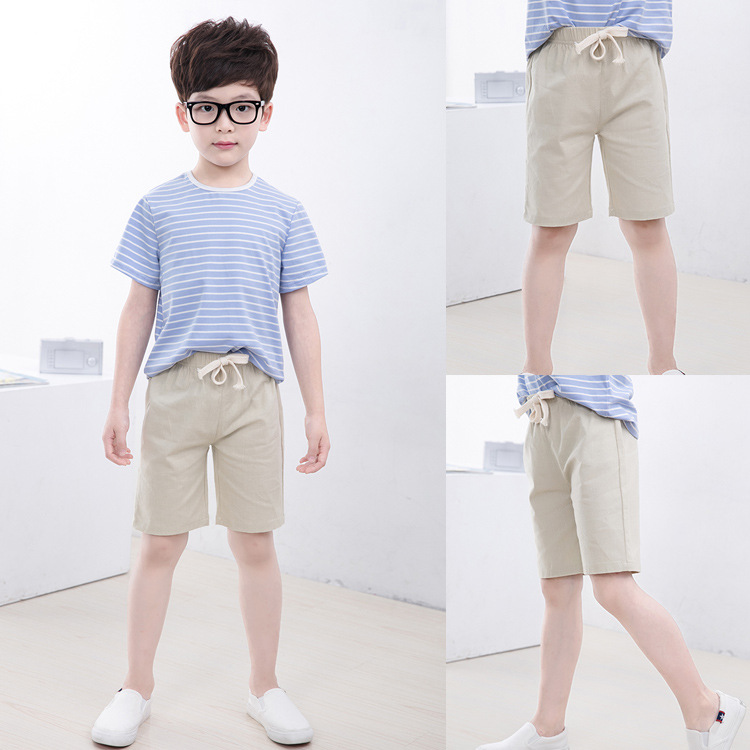Boys' Light Linen Shorts