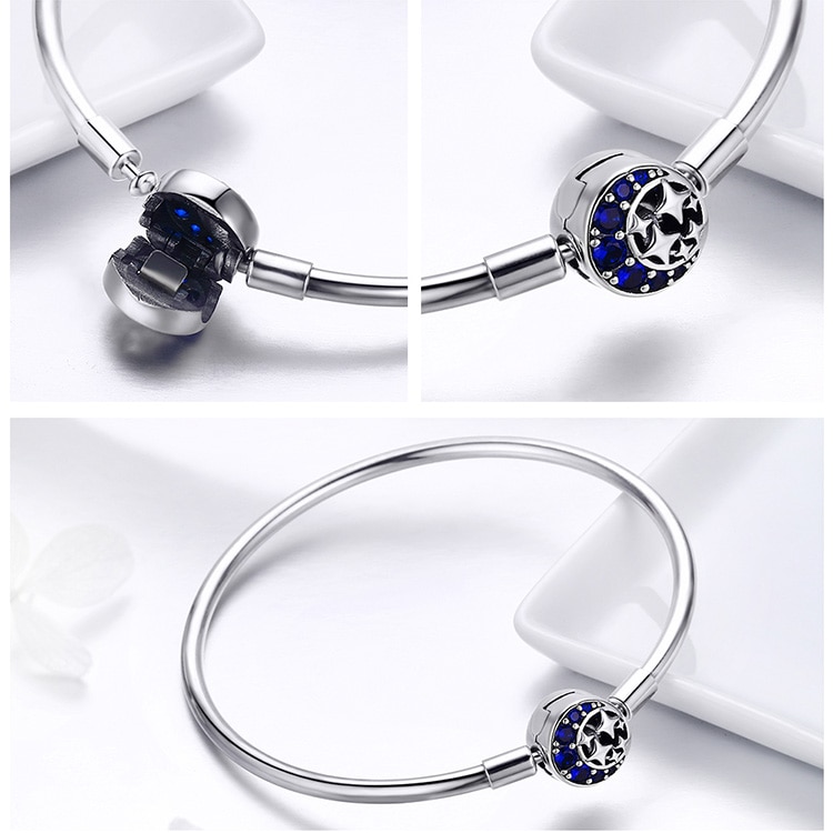 Minimalist Heart Bead Silver Bracelet