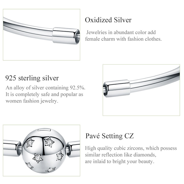 Minimalist Heart Bead Silver Bracelet