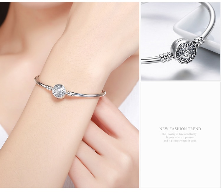 Minimalist Heart Bead Silver Bracelet