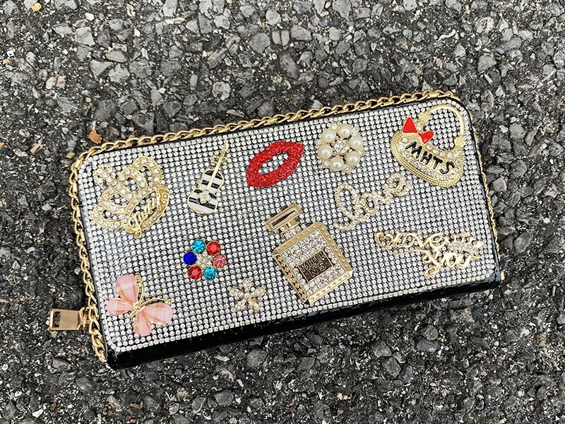 Luxurious Crystal Long Wallet