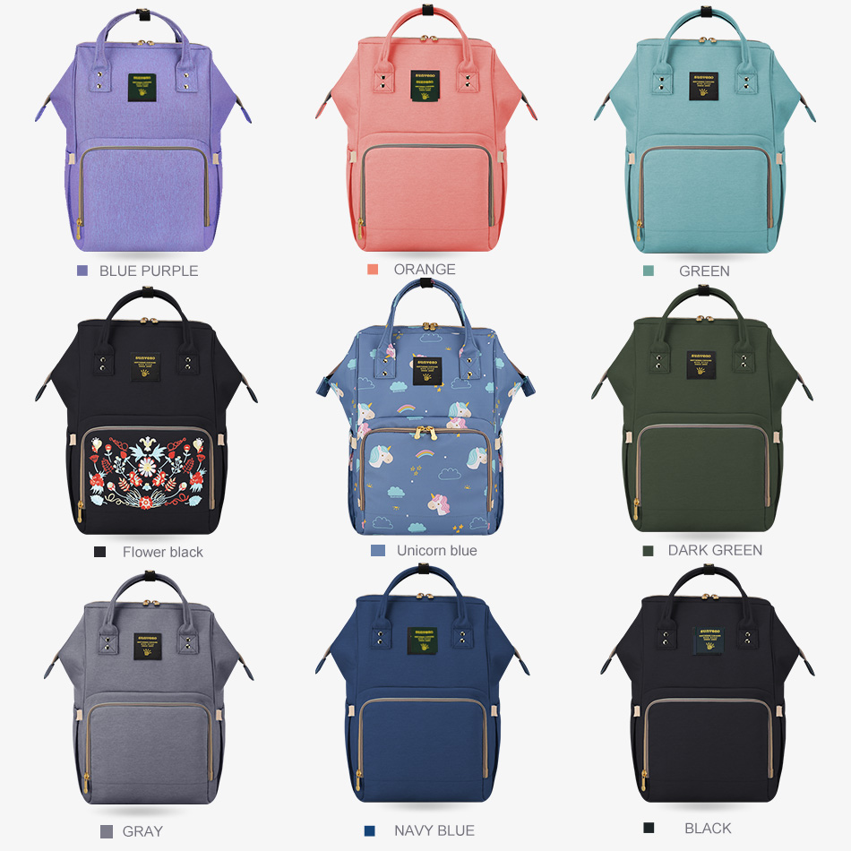 Plain Polyester Diaper Backpack