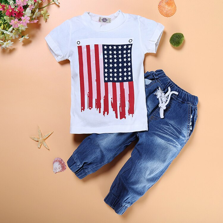 Flag Printed T-Shirts and Pants