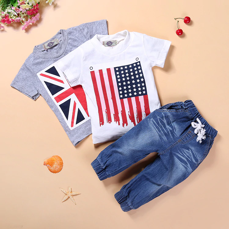 Flag Printed T-Shirts and Pants