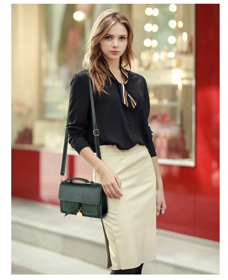 Women's Solid Leather Handbag Women's Solid Leather Handbag