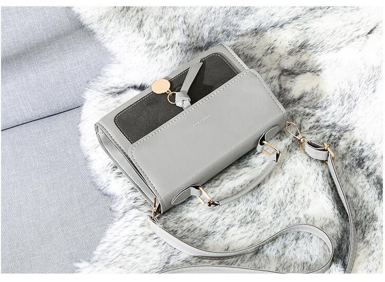 Women's Solid Leather Handbag Women's Solid Leather Handbag