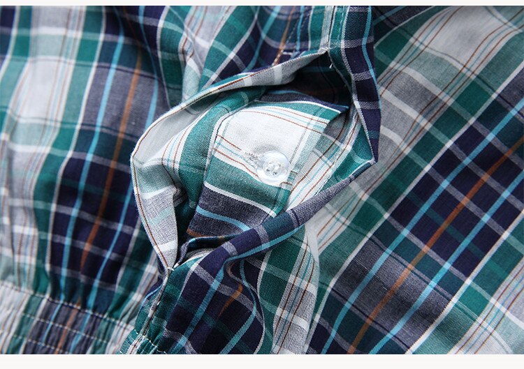Men's Cotton Plaided Boxers
