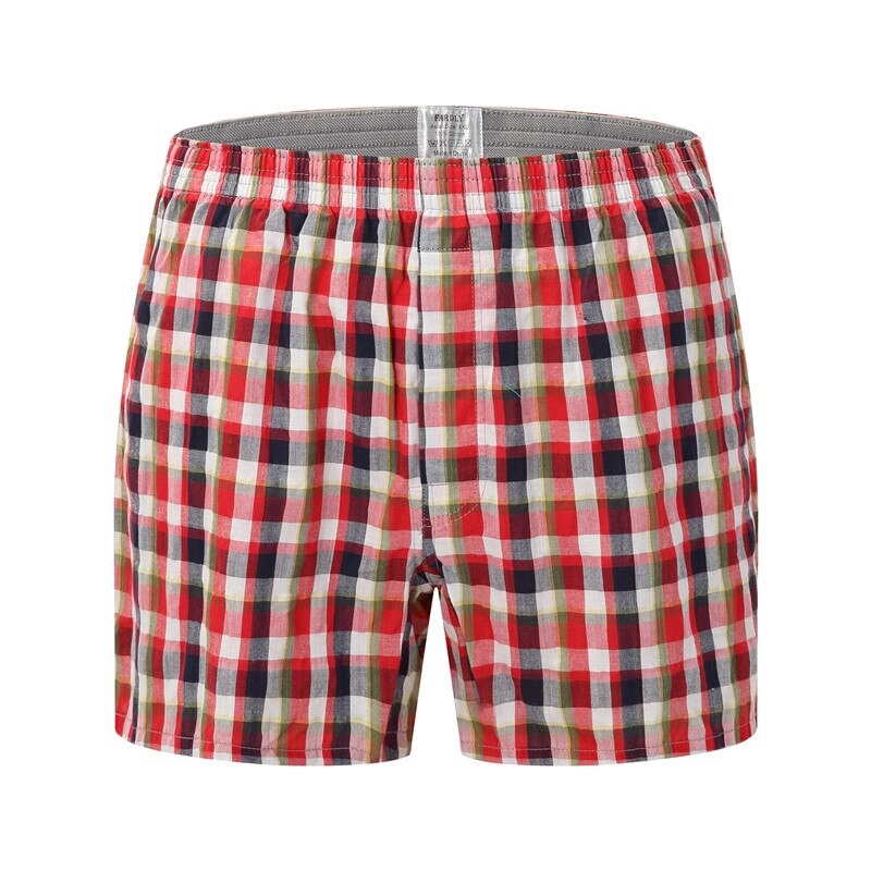 Men's Cotton Plaided Boxers