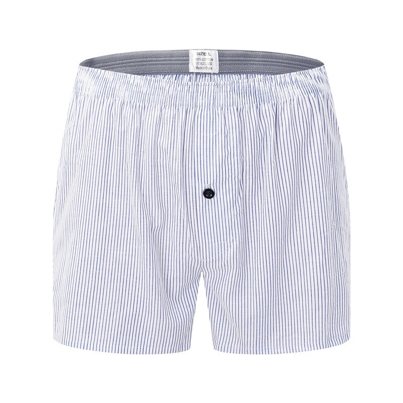 Men's Cotton Plaided Boxers