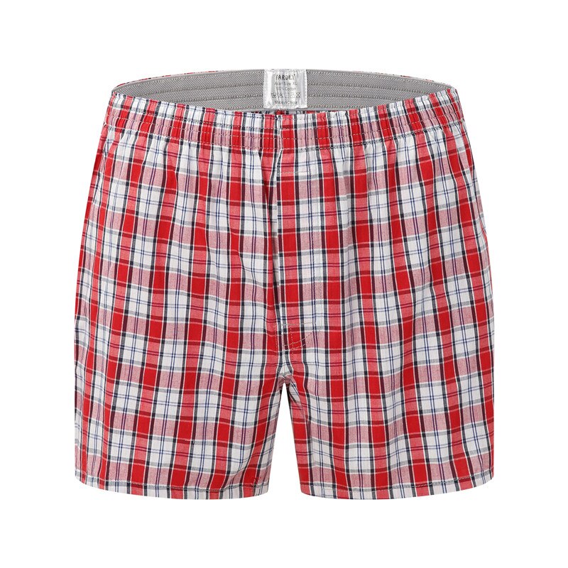 Men's Cotton Plaided Boxers