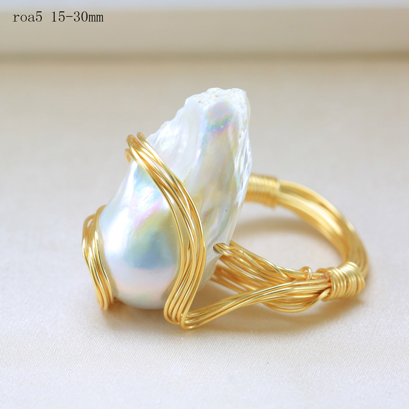 Handmade 925 Silver Ring for Women with Natural Pearl