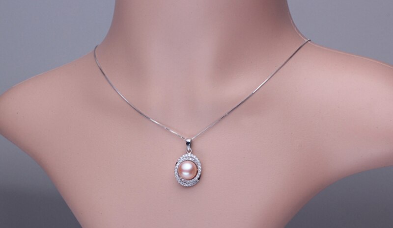 Elegant Big 925 Silver Pearls Women's Jewelry 4 pcs Set